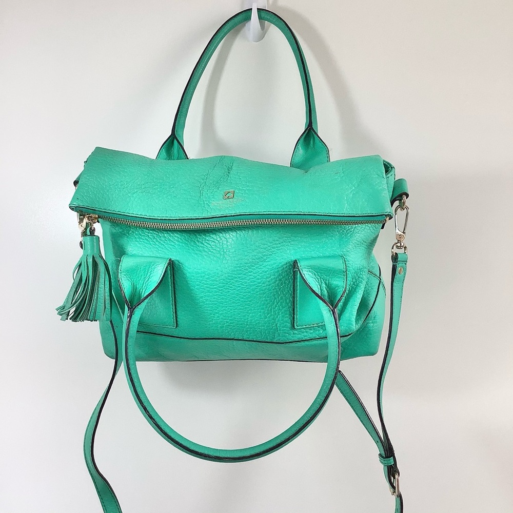 KATE SPADE Large Fold Over Pop Color Purse - Picture 10 of 16